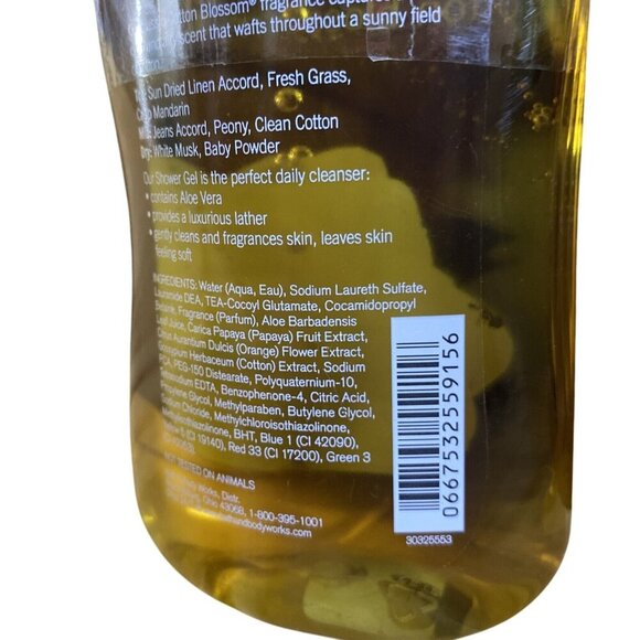 Bath & Body Works Cotton Blossom Shower Gel 10 Fl Oz Signature SEALED - Picture 7 of 9